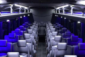 Bismarck Charter Bus Interior