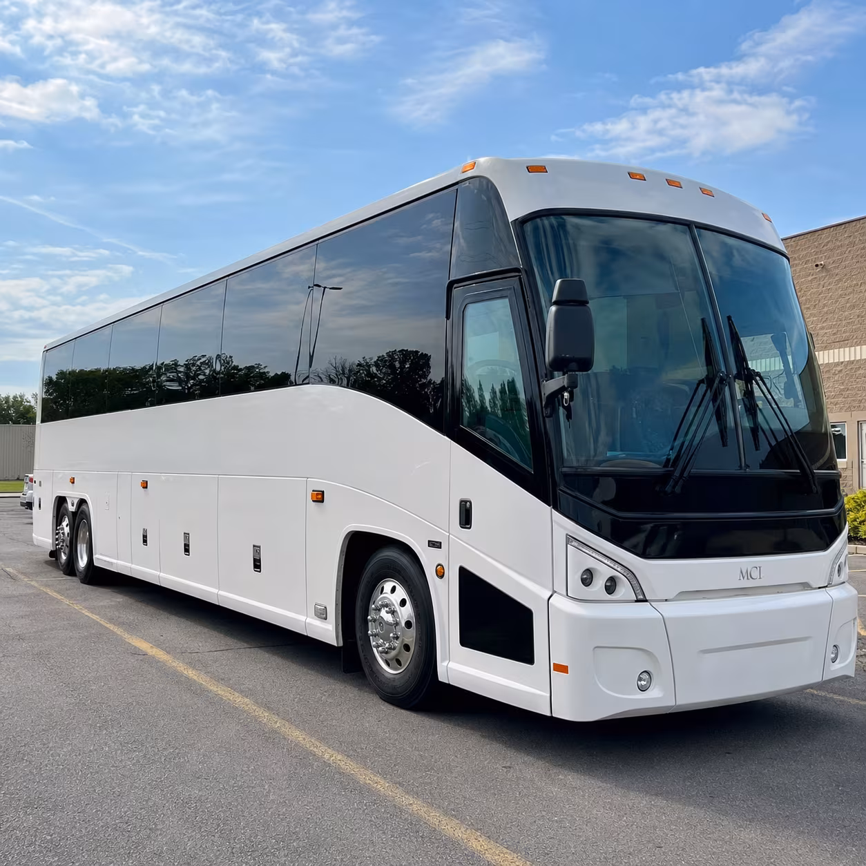 bismarck charter bus rental exterior